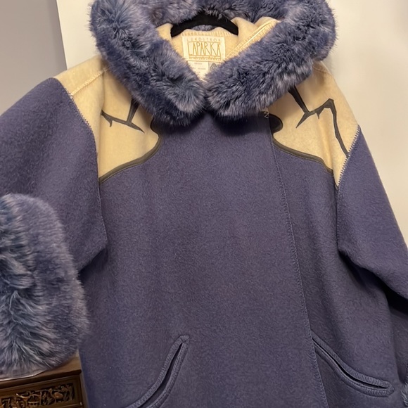 Mint Cond. Never Used Vintage 100% Pure Wool LAPARKA CANADA Coat L/XL circa 1987 - Picture 5 of 6